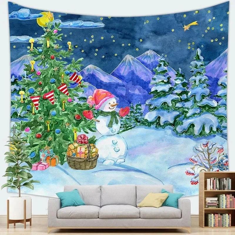 

Рождественская тематическая вечеринка Декоративный гобелен Гостиная Диван Домашний Декоративный гобелен 100x75cm