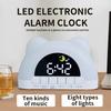 Sleep Training Clock with Sun And Moon Design RGB Color Night Light Wake-Up Alarm Clock for Girls Boys Teens Dual Alarm Remind