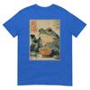 Funny Grumpy Frog Eat Raunisex And Scroll Phone Japanese Art Tshirt