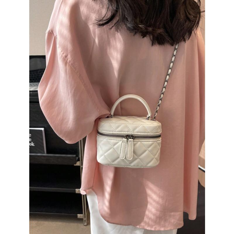 Lightweight Mini Bags, Chain Bags, Quilted Thread Bags, Handbags, Bucket Bags, Suitable for Teen Girls, College Students, and White-Collar Workers