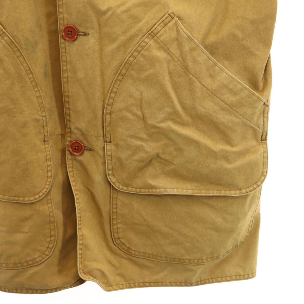 L.L.Bean 80s vintage Hunting jacket Camel Corduroy Collar Outdoor Men's Used