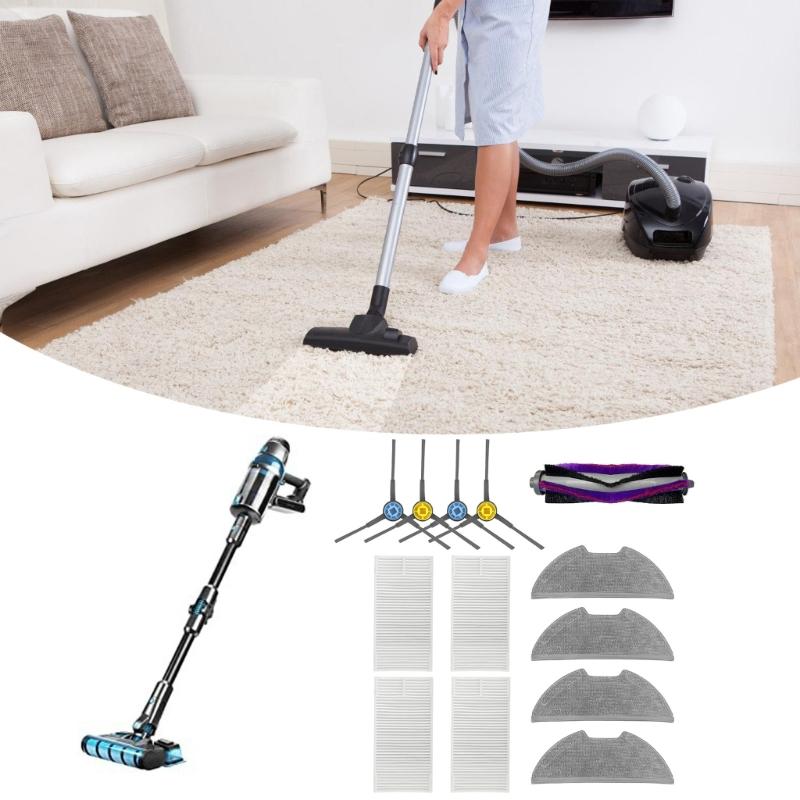 Vacuum Cleaner Rollers Brush Mopping Cloth Plastic Filter Side Brush Robot Vacuum Accessories Suitable for E10S Model