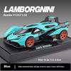 1/32 Scale Lambo V12 Concept Car Alloy Toy Model with Sound, Light & Spring-Back Action - Ideal Gift for Car Lovers & Kids Alike