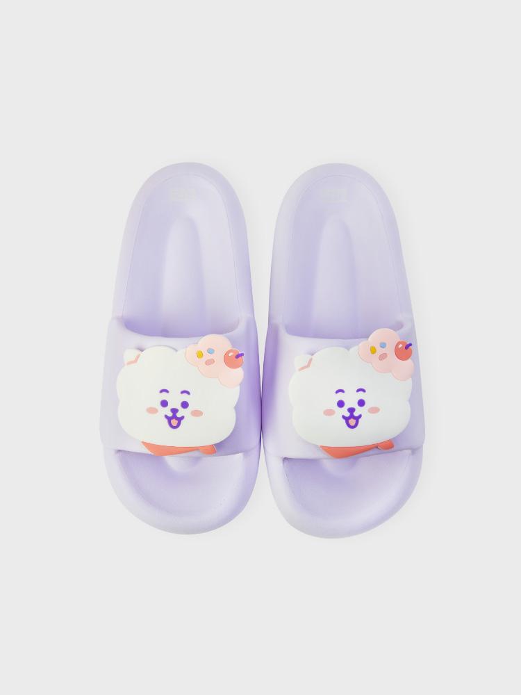 Line Friends BT21 RJ ON THE CLOUD Edition Plush Slippers (230-250mm) 230