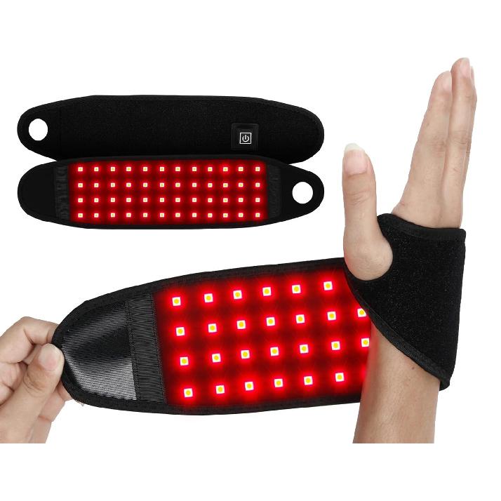 Red Light Therapy Wrist Wrap - Near Infrared Light Therapy Wrist Brace & Red Light Therapy for Hands Wrist Wrap Pad for Faster Recovery & Hand Wrist