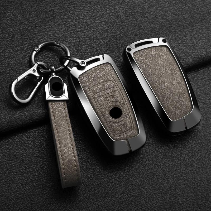 Moulures Intérieures Voiture Alliage de Zinc Couvercle Porte-Clés Pour BMW F30 F20 F10 F18 F22 F01 X3 X4 F06 F02 M3 M5 Protecteur Porte-Clés Auto