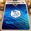 Flannel BlanketSheffield Wednesday FC Custom Name Text Personalized Soft Warm Throw Blanket Home Decor Gift