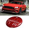 Red Carbon Fiber Engine Start Stop Button Cover Trim Decor Fit for Ford Mustang GT 15 19