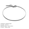 Bracelet Chaîne Fil eManco Tendance Mode Nouveau Personnalisé Hommes Bracelet Or Blanc Sans Perte de Couleur Bijoux de Gros