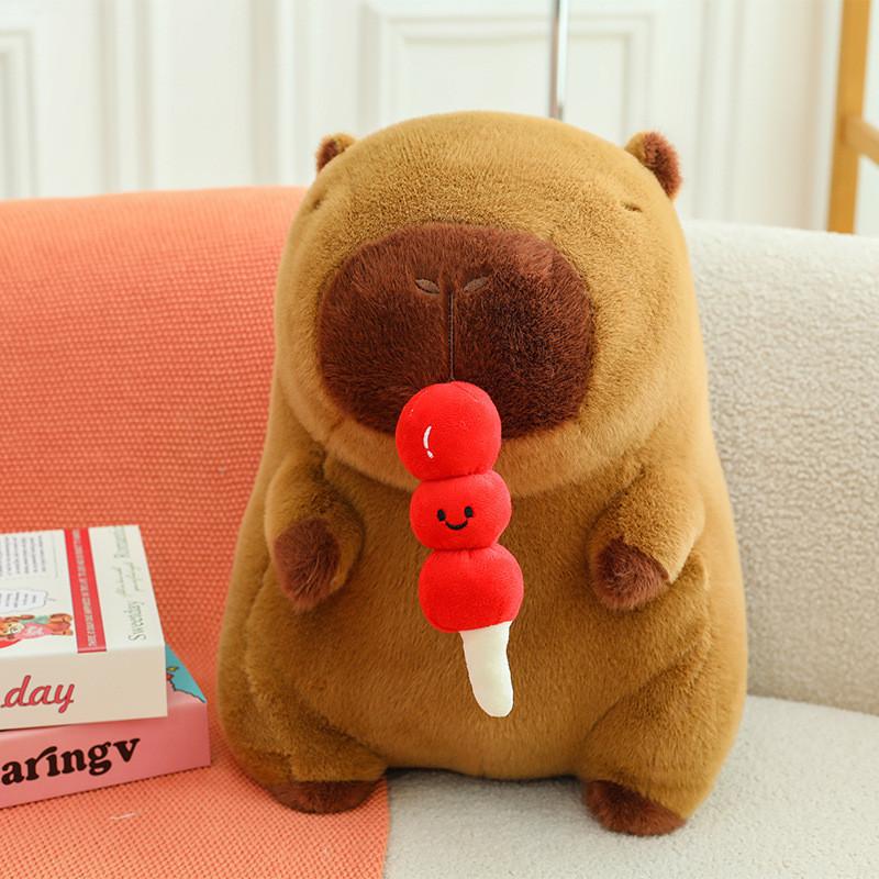 Plush Hawthorn Capybara Doll Sugar Cartoon Animal Decoration Gift Pillow Friend