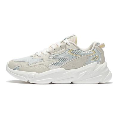 Li Ning Trendige Low-Top Sport-Freizeitschuhe Damen Sneaker Perlweiß AGLS054-1