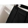 Spring Vintage High Waist Wide Leg Pants Plus Size Women Loose Elastic Casual Trousers Basic Solid Black Long Pants 5XL