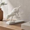 Modern Minimalist Home Decoration 3D Printed Cat Dog Figurine, Stair Animal Sculpture, Stable Decorative Ladder Decor Cat/Dog Shape Stepping Artistic