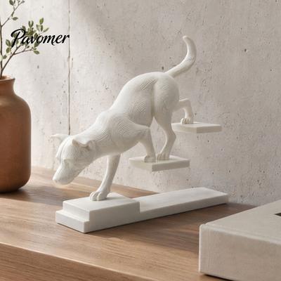 Modern Minimalist Home Decoration 3D Printed Cat Dog Figurine, Stair Animal Sculpture, Stable Decorative Ladder Decor Cat/Dog Shape Stepping Artistic