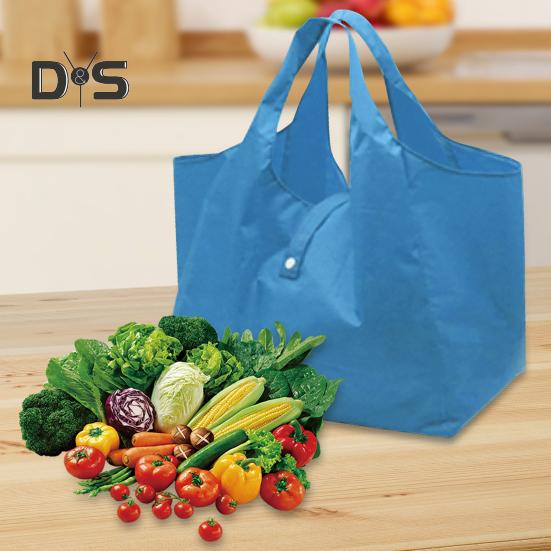 Foldable Shopping Bag Large Capacity Strong Load-bearing Waterproof Reusable Collapsible Grocery Bag Holder Tote