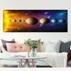 Abstract Landscape Space Sun Eight Planets of Solar Canvas Painting Posters and Prints Wall Art Picture Living Room No Frame