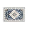 Flannel Carpet Floor Mat Polyester Blue Technology Pattern Plush Carpet Suitable For Living Room Doorway Bedroom Study Bathroom