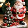 Resin Christmas Tree Santa Claus Figurines Standing Merry Christmas Decorations  Party Favors