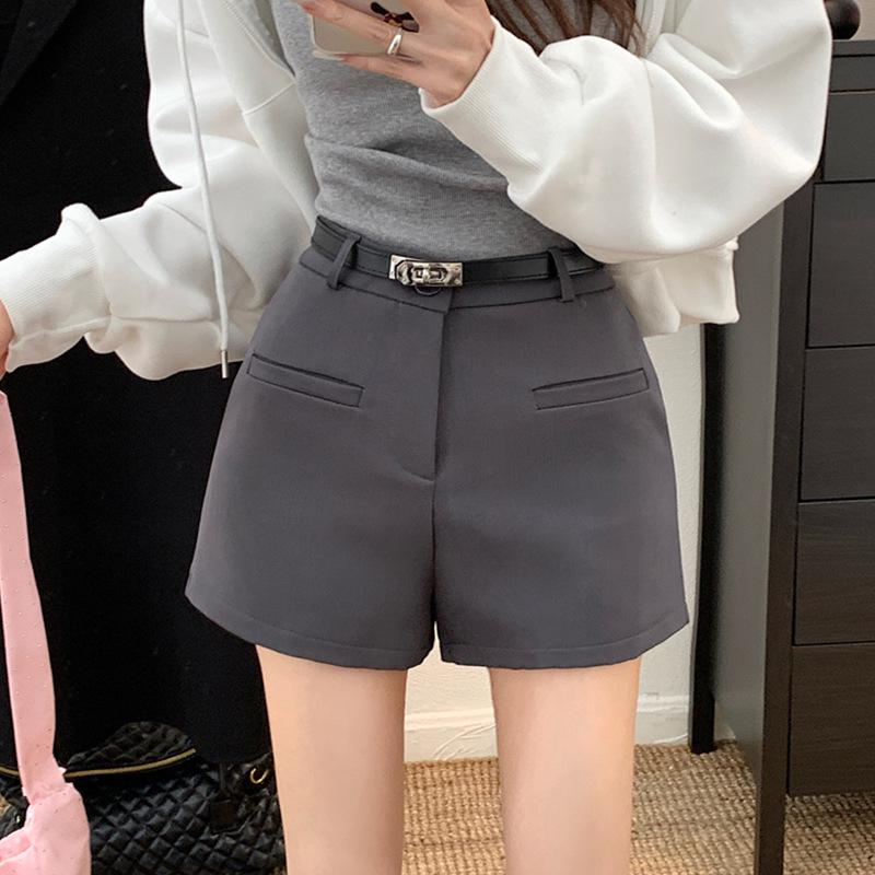 

Женские черные дышащие шорты А-силуэта с высокой талией - Универсальная повседневная верхняя одежда на весну/лето 2025 4XL