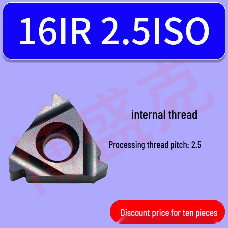 CNC High Hardness Threading Inserts for Internal/External Use (16ER/IRAG60) 1.5/2.0/2.5 Sizes, 40-60° Angles