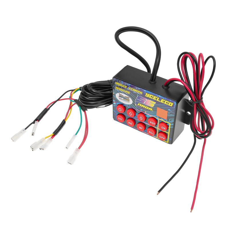 Controlador de Bocina Controlador Musical Botón 12V-24V Sonido Musical Electrónico Bocina Pro Altavoz de Bocina Control de Sonido Para Coche Personalizado