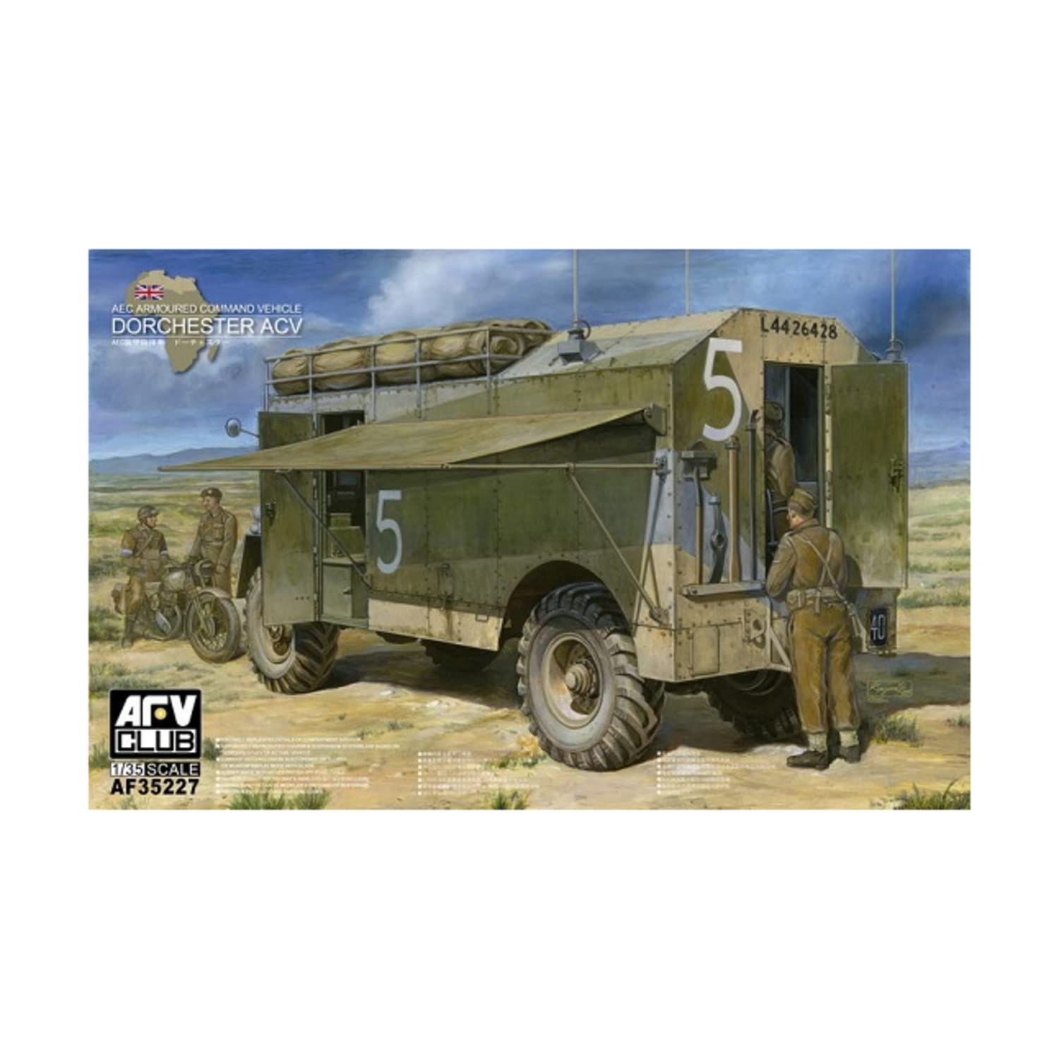 

AFV Club AEC Бронированная командная машина Пластиковая модель 1/35 Дорчестер