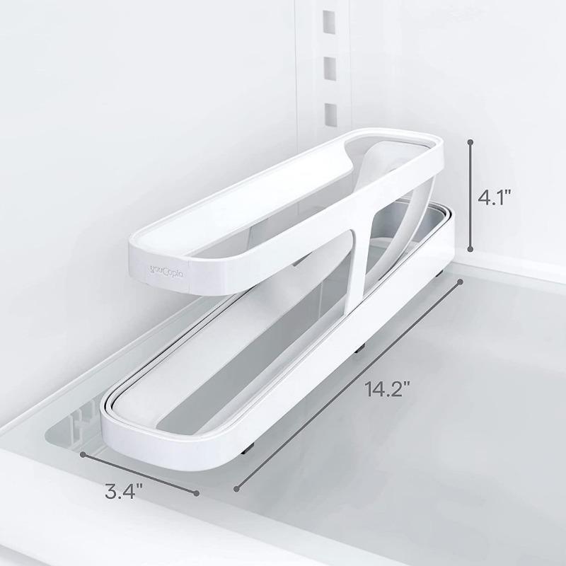 Double Layer Rolling Egg Dispenser Home Refrigerator Large Capacity Egg Storage Box Automatic Scrolling Egg Holder Kitchen Tools