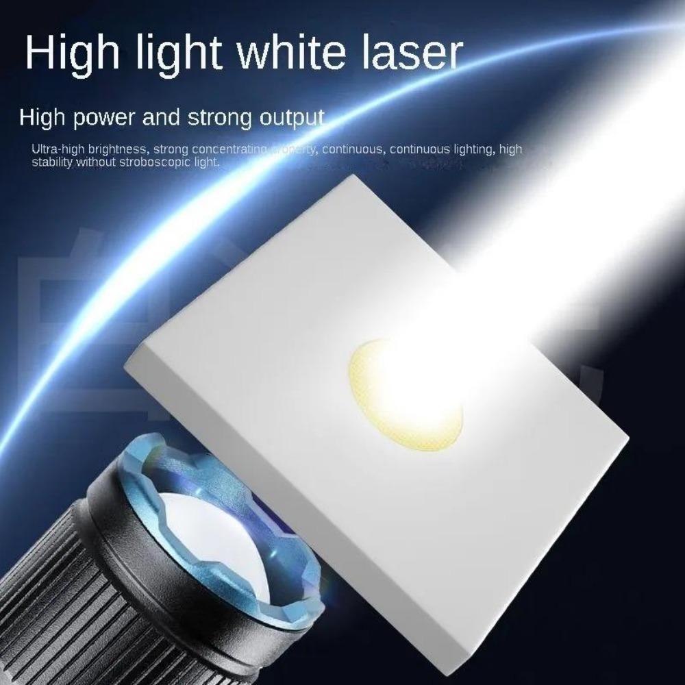 Mini Flashlight High Power Rechargeable LED Flashlight Waterpoof 16340 Battery Torch 3000LM Tactical Lantern Multi Functional Zoom Mini Flashlight