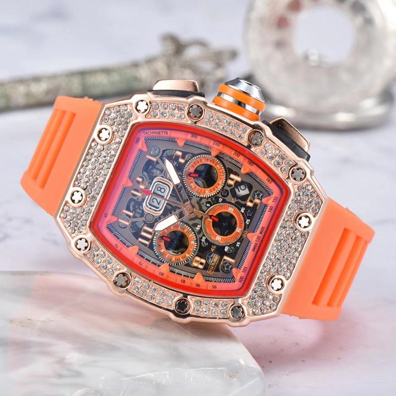 Barrel-Shaped Quartz Watch with Multifunctional Design and PU Strap