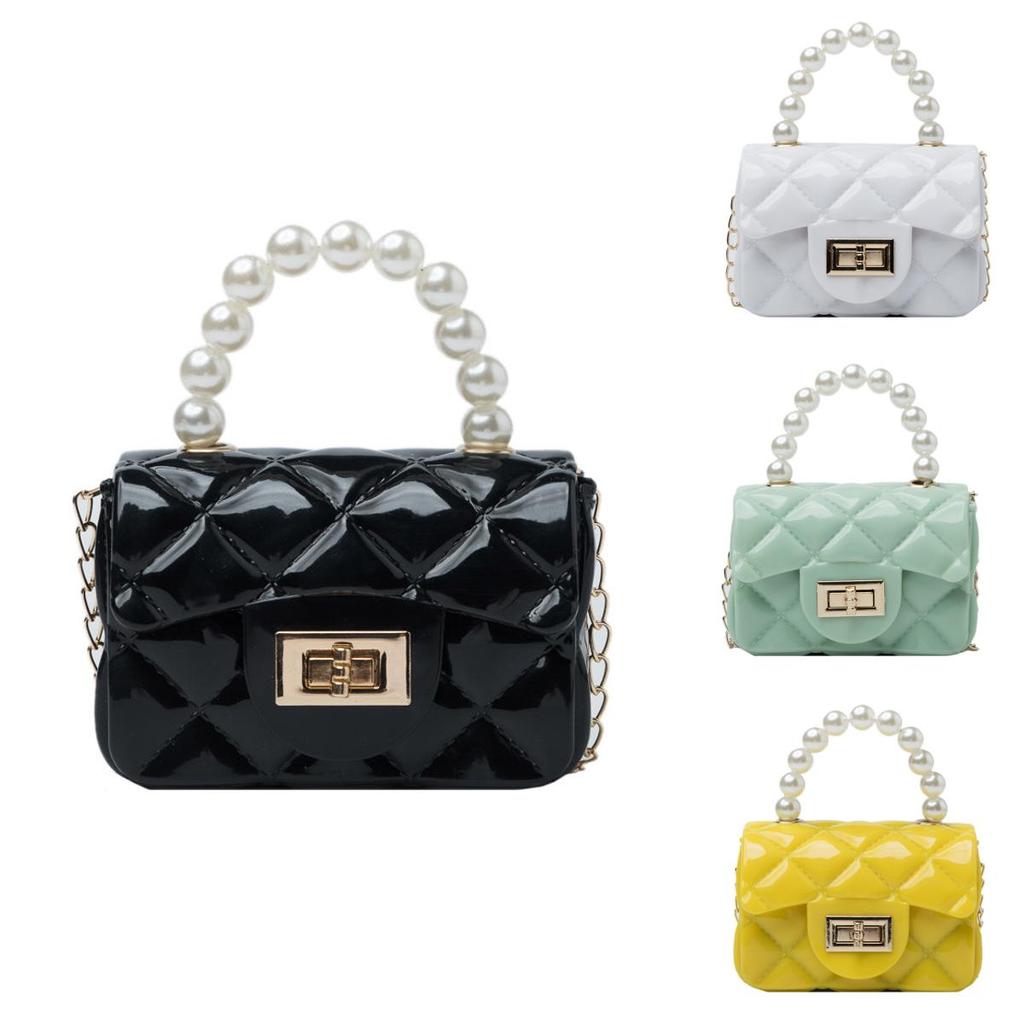 Trendy Sweet Color Small Crossbody Bag With Lock For Preschool Kids