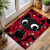 Halloween Themed Black Cat Cartoon Carpet for Living Room Bedroom Bedside Floor Mat Cloakroom Sofa Area Rugs Luxury Gifts