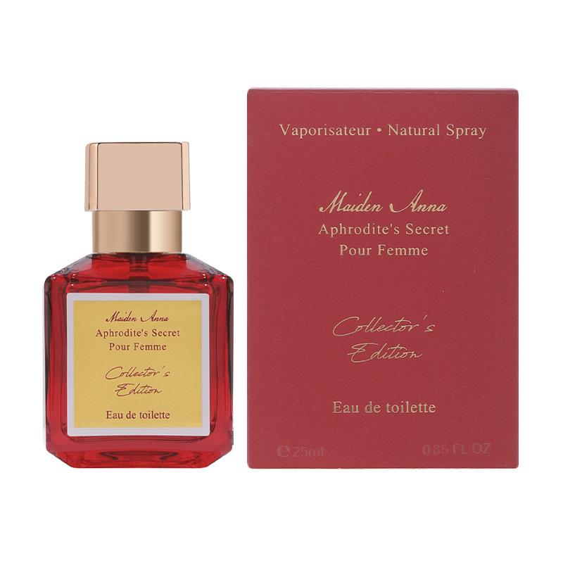 Rouge Crystal Red Long-Lasting Women's Perfume Gift Set - Light Fragrance, Three-Piece Valentine's Day Gift Box