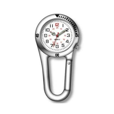 White Carabiner Watch for Hiking, Outdoor Activities, Backpacking, Camping