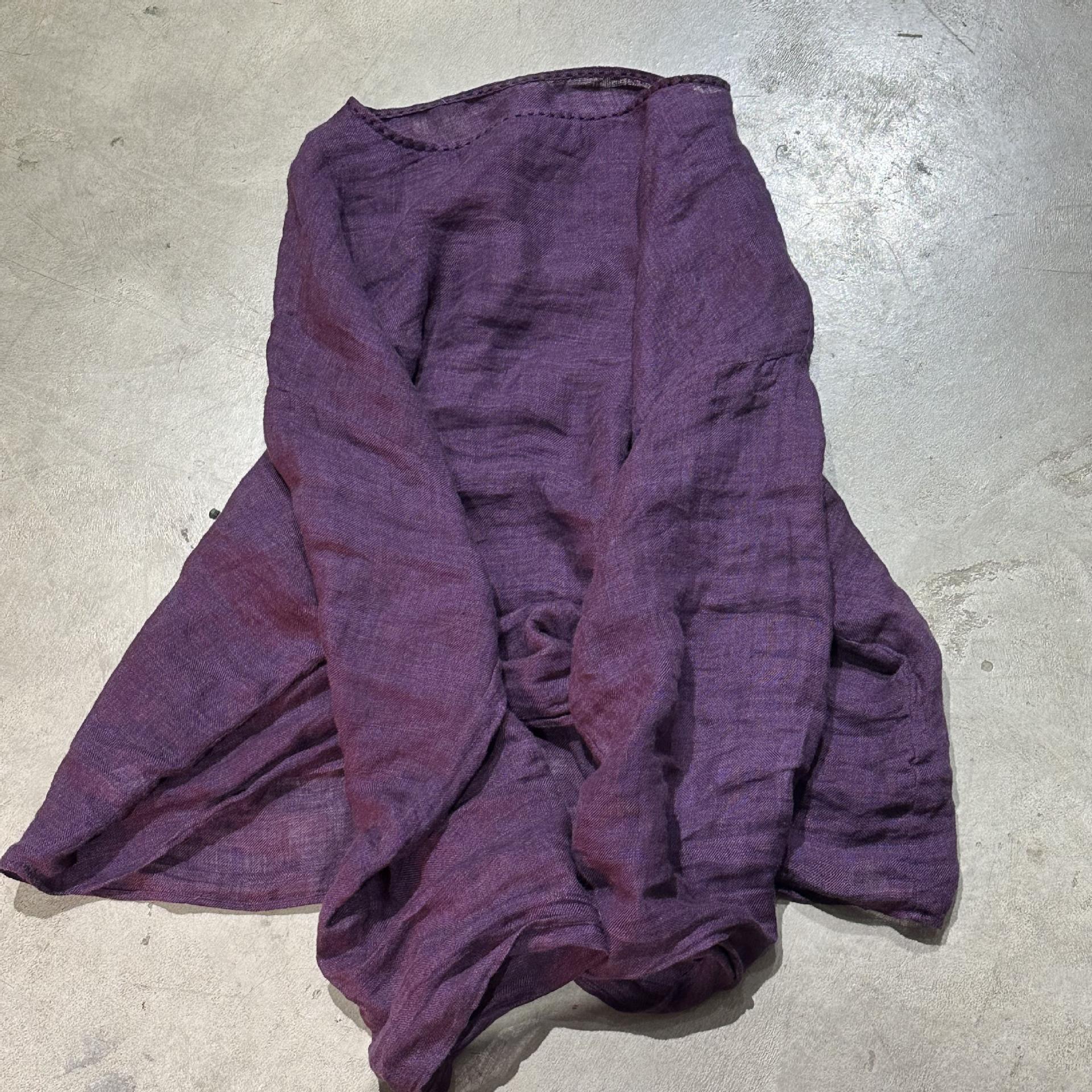 

Johnature Мода Винтаж Однотонная Свободная Повседневная Футболка Женская Весна Китайский Стиль Круглый Вырез Длинные Рукава Футболка One Size синий