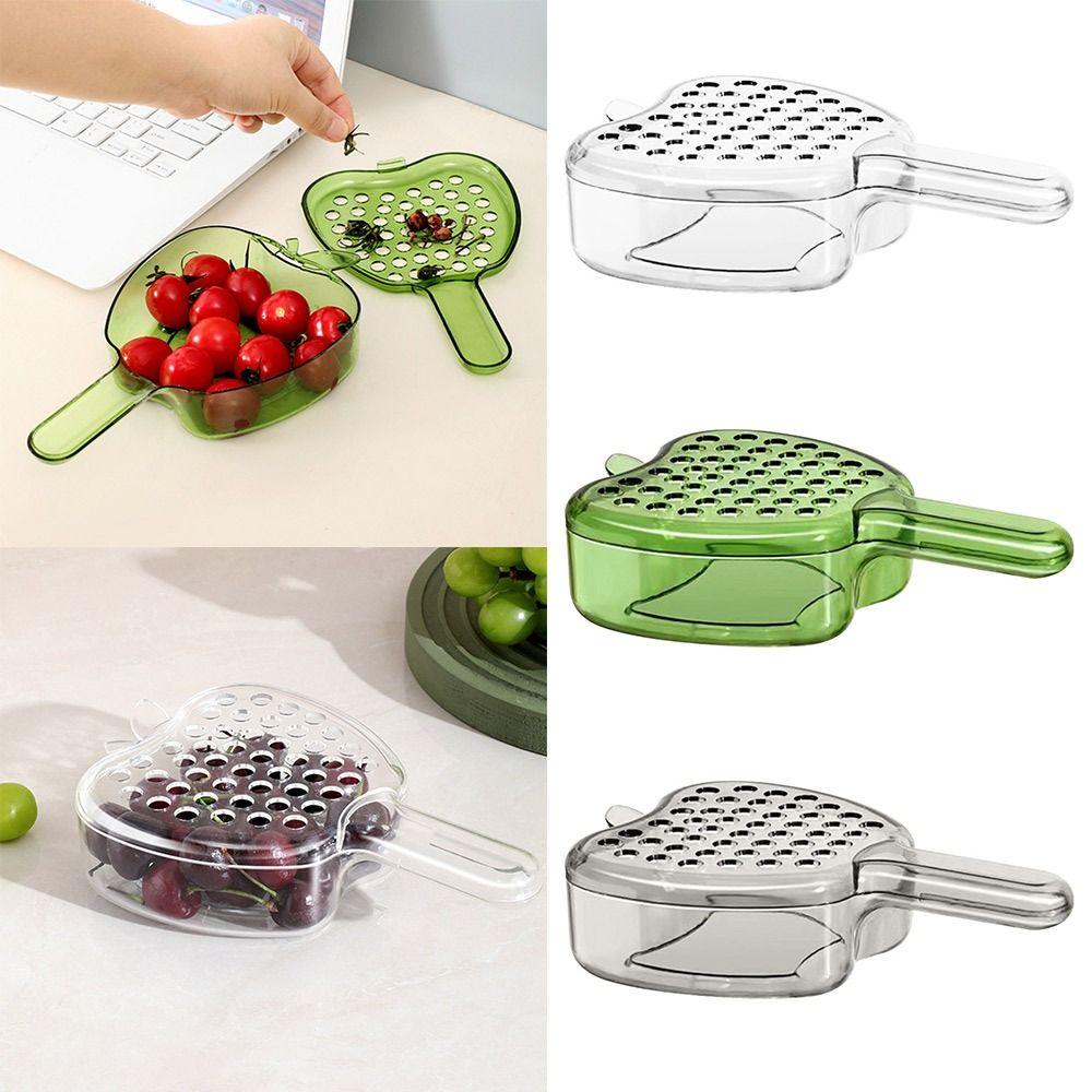 

Plastic Vegetable Fruit Washing Basket Multifunctional Filter Strainer for Household прозорий