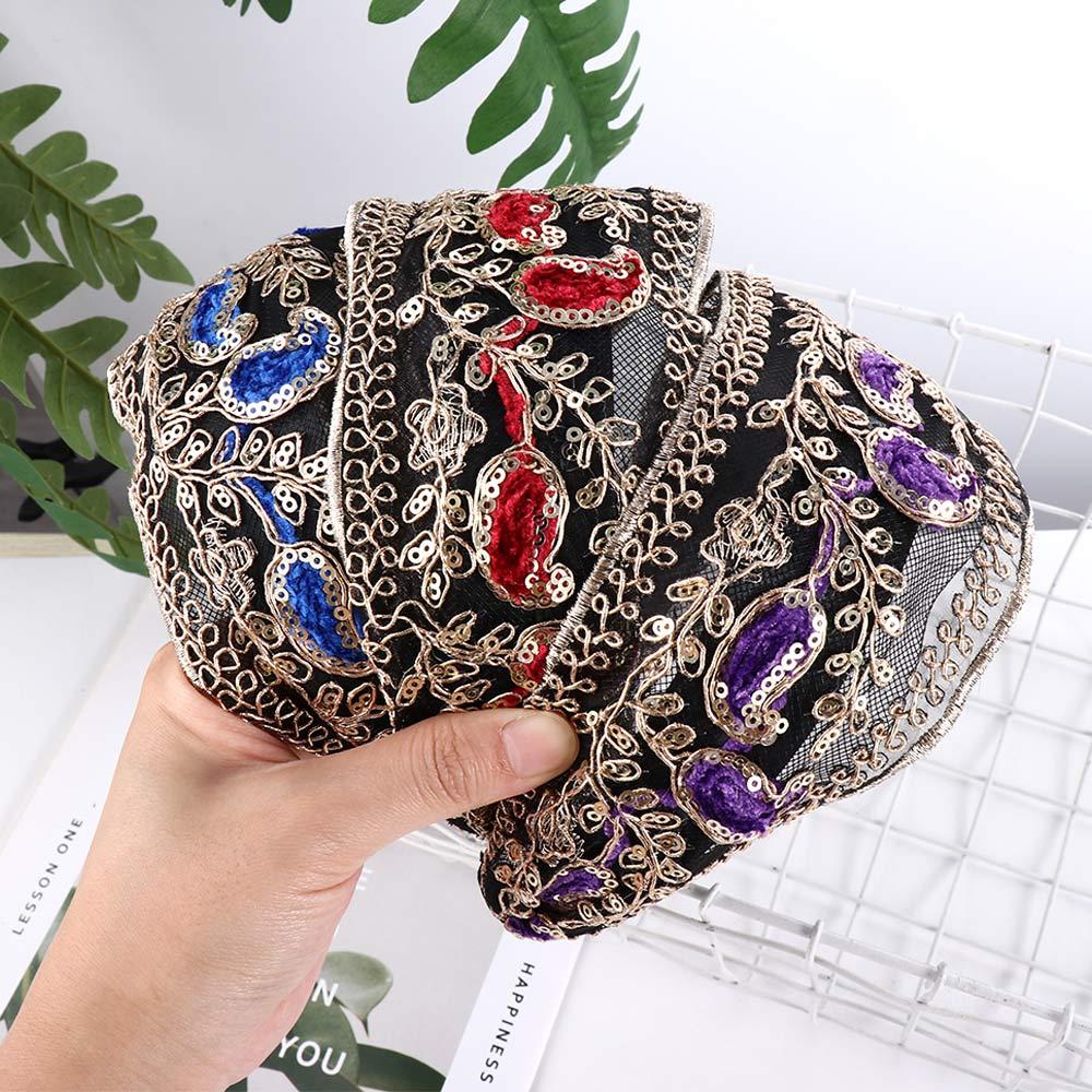 Sweet Cloth with Tooth Lace Embroidered Headband Korean Style Headband Female Hair Hoop Headdress
