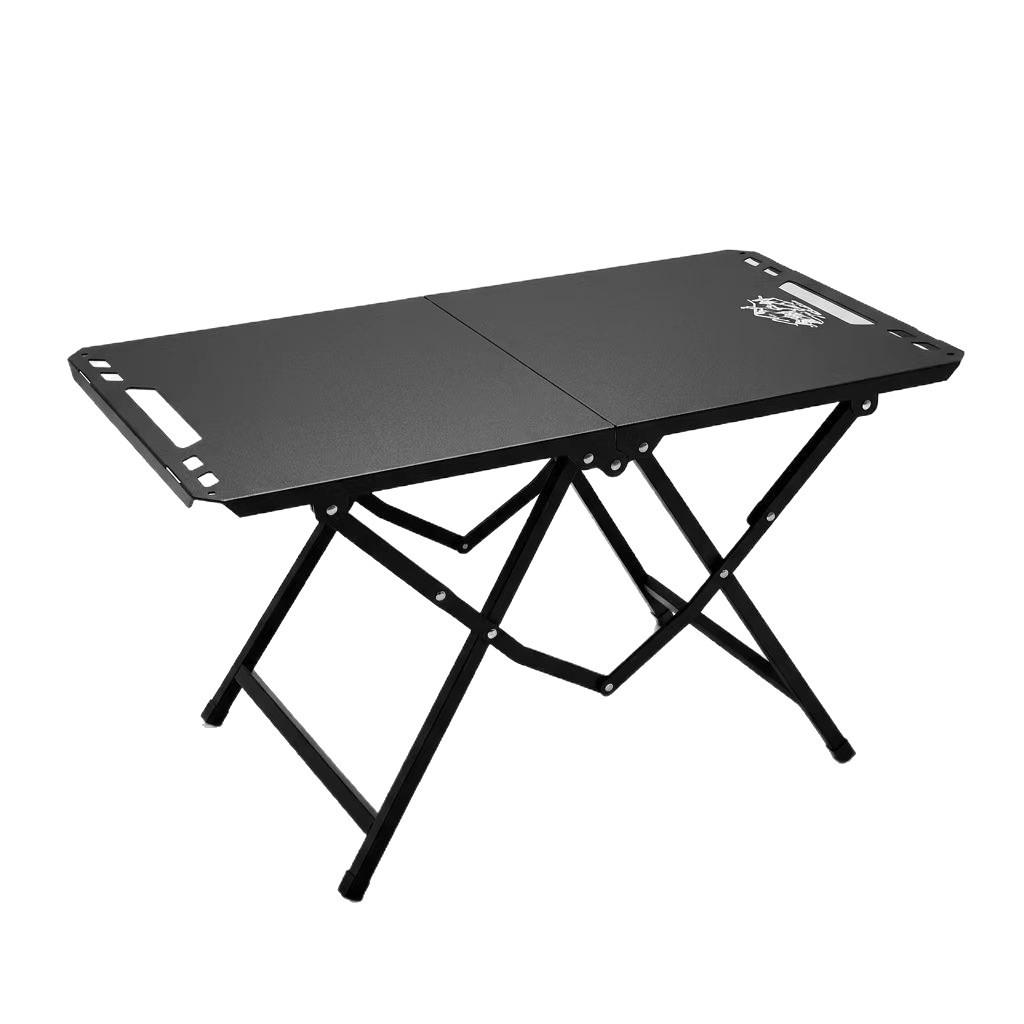 75" Faltbarer taktischer Outdoor-Tisch: Kohlenstoffstahl, Leicht, Tragbar Camping & Picknick IGT