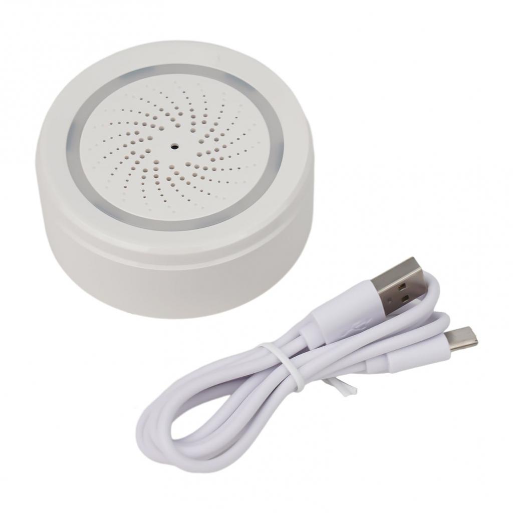 forTuya WiFi Alarm Siren 100dB with Temperature and Humidity Sensor Strobe Light
