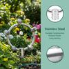 G1/4 Female Misting Nozzle Stainless Steel Round Sprinkler Nozzle Silver 5 Head Garden Sprinkler Nozzle Garden Irrigation