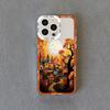 Leaves Autumn Forest House Clear Phone Case for iPhone 12 13 11 14 15 Plus Pro Max X XS XR 7 8 SE 2020 Transparent Phone Cover