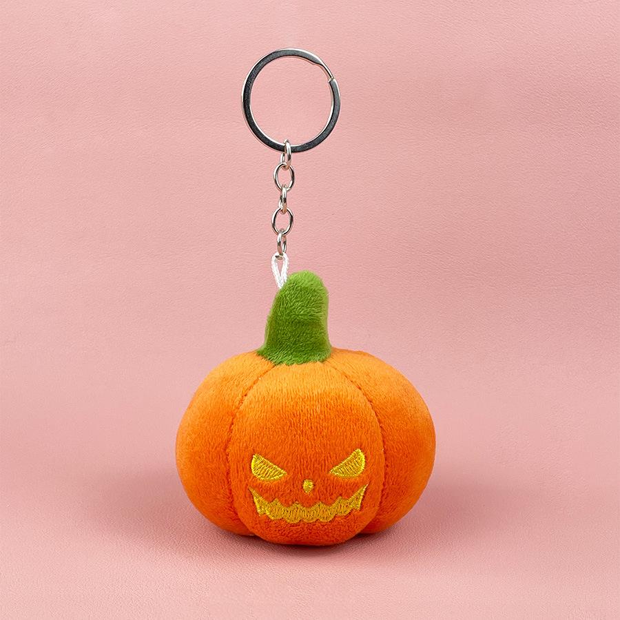 Pumpkin Plush Cheerful Keychain Soft Toy With Custom Designs For Treats Halloween