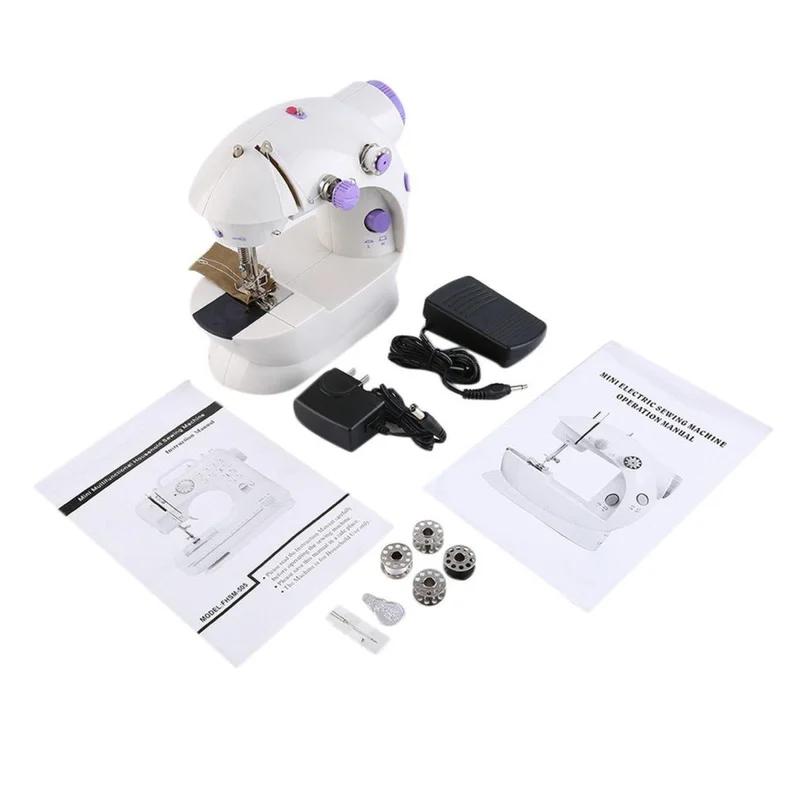 New Multifunction Electric Mini Sewing Machine Send Power Household Desktop With Led