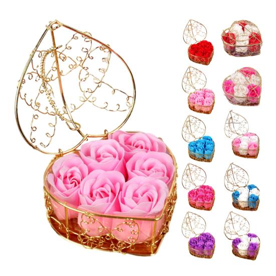 1 Set Practical Artificial Flower Vibrant Color Excellent Simulation Soap Rose Decor Wedding Party Prop