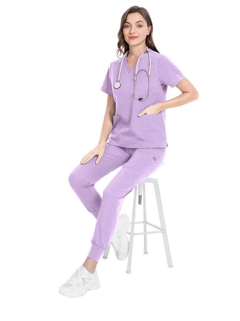 Unisex Kurzarm Schnelltrocknender Schlupfanzug für Intensivpflegekrankenschwestern - Neue Farbe, Elastisch, Sommerbekleidung.