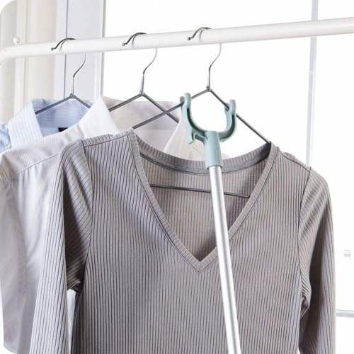 Adjustable Closet Extender Pole, Extendable Coat Hanger/Suit Hanger for Laundry, Over Shelf/Ceiling/Indoor/Outdoor Use, 61cm-102cm, BSTCAR