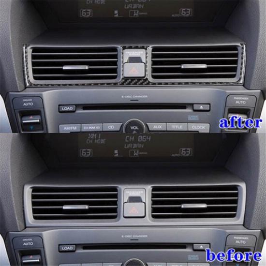 Carbon Fiber Interior Center Air Vent Outlet Cover Trim For Acura TL 2009-14