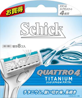 Schick Quattro 4 Titanium Ersatzklinge Einzelartikel 8 Ersatzklingen