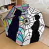 1pc Wednesday Automatic Folding Umbrella - Compact 8-Rib Design, Durable Plastic & Iron, Lightweight for Outdoor Daily Use,  A0929222