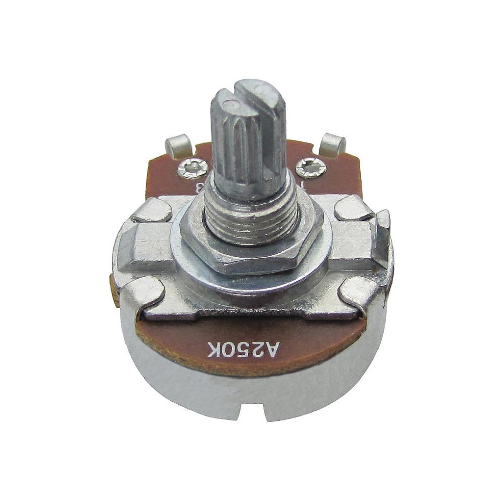 FLEOR 12PCS Full Size 15mm Short Shaft Guitar Potentiometers Pots A250K /B250K /A500K /B500K for ELectric Guitar Bass