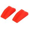 2Pcs Archery Bow Shock Absorber Rubber Noise Vibration Reduction Lightweight Bright Color Bow String Groove Damper Red